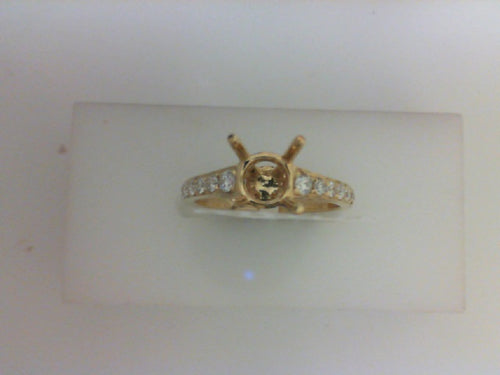 18KT YG .35CT TW 14 RD DIA  MTG