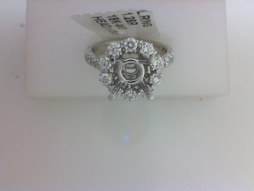 18KT WG 1.28CT TW 26 RD DIA HALO MTG