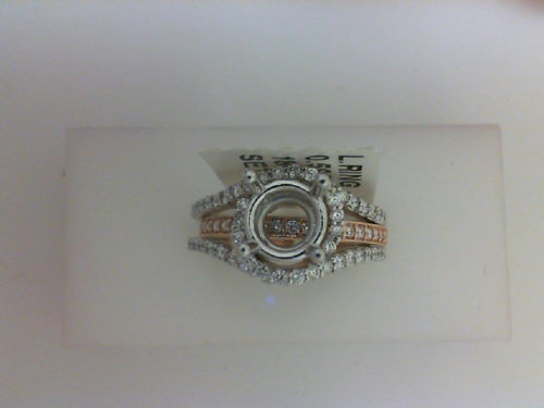 18KT WG/RG .59CTTW  66 RD DIA MTG