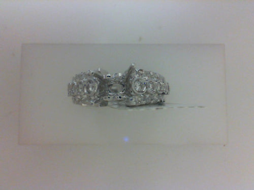 18K WG 1.37CT TW RD DIA SEMI