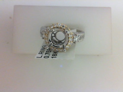 18KT WG/YG .76CT TW - 64 RD DIA SEMI