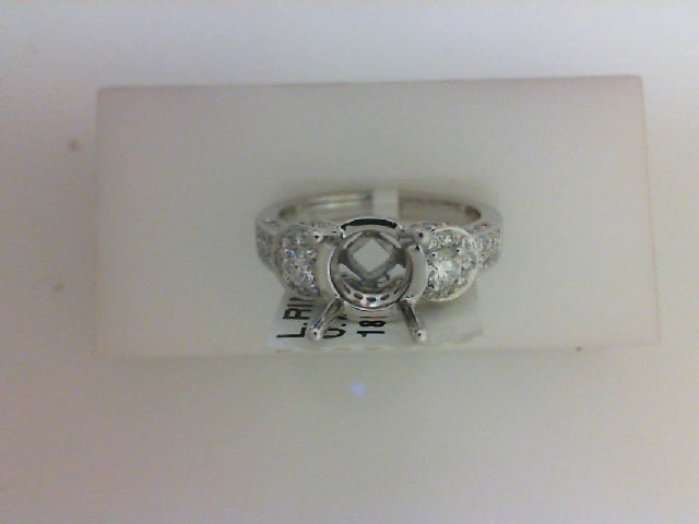18KT WG .72CTTW  90 RD DIA SEMI
