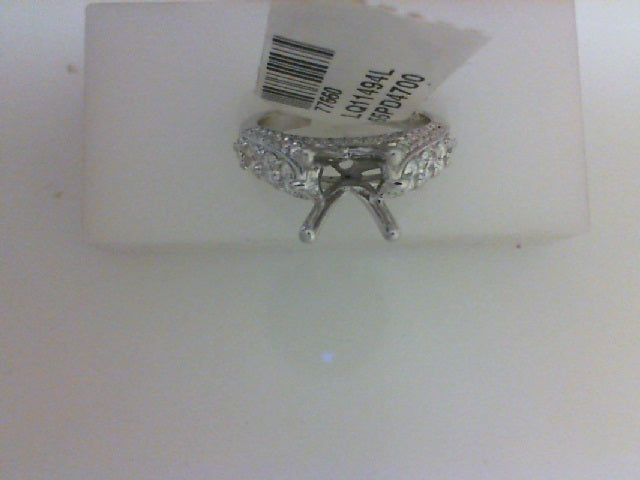 18KT WG 1.09CT TW WITH .34CTTW 8 RD DIA / .75CTTW 46 RD DIA SEMI