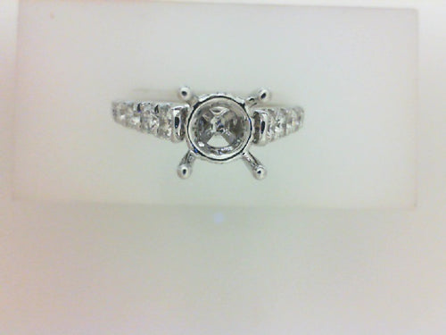 14KT WG .80CTTW GRAD DIA SEMI