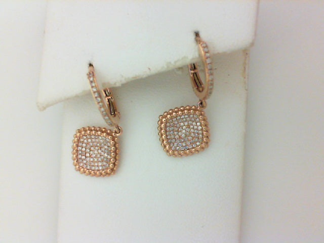 18KT RG .38CTTWRD DIA EARRINGS