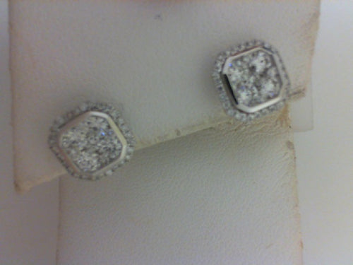 18KT WG 1.20CTTW 74 RD DIA  EARRINGS