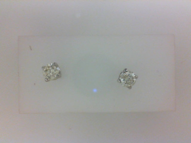 1.00CTTW 14KT WG 4 PRONG  DIAMOND STUD EARRINGS