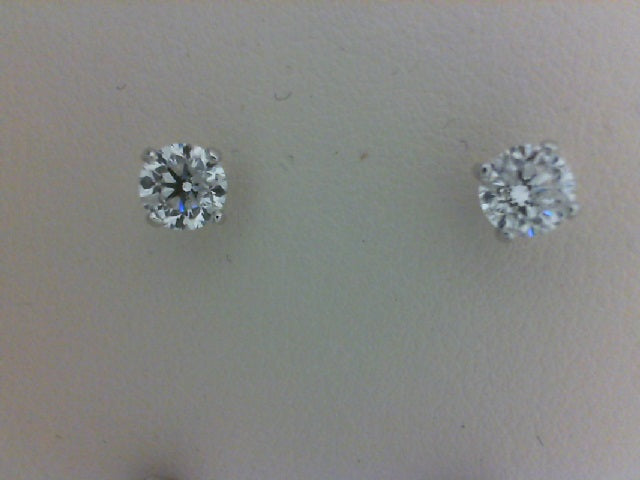 2.09CTW  (B) 14WG  RD SI3-I1 G-I DIA 4 PRONG EARRING