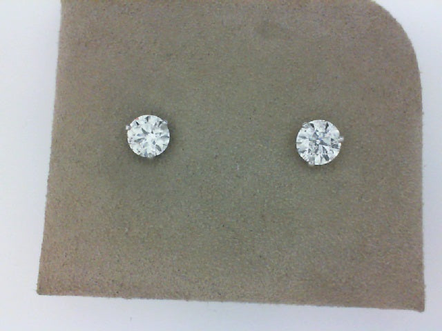 2.01 CTW (B) 14WG 3 PRONG DIAMOND STUDS