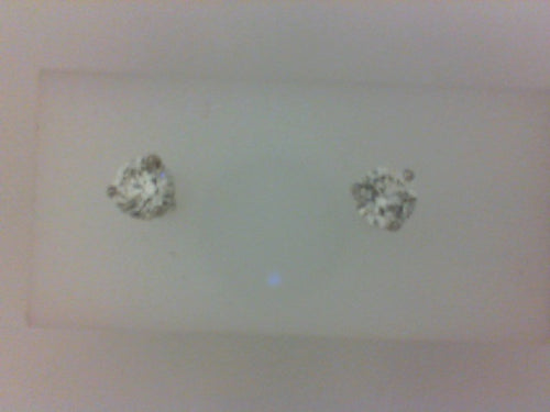 1.41CTW (B)  H I1 3 PRONG RD DIA STUD EARRING