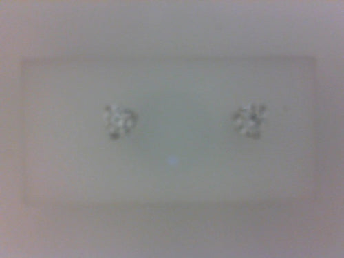 14KT WG 1.00CTW (A) RD DIA 3 PRONG EARRINGS