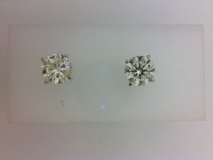 3.02CTTW K SI3 RD DIA EARRINGS WITH SCREW BACKS