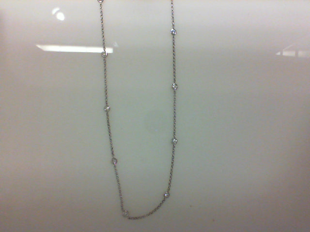 18KT WG .50CTTW 10 RD DIA 16" BEZEL DIA BY THE YARD