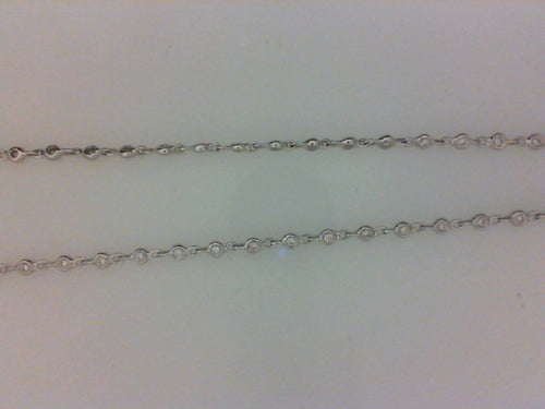 18KT WG .71CTTW 89 RD DIA CHAIN 16