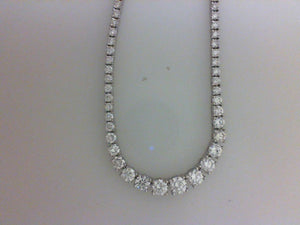 18K WG .25CT RD 6.12CTTW RD GRAD DIA TENNIS  NECKALCE