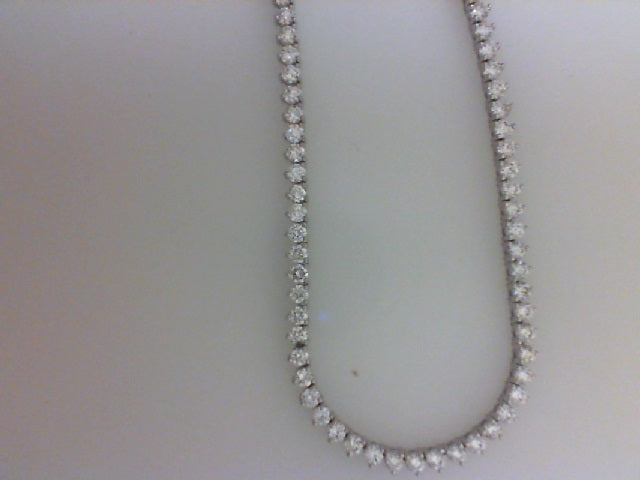 18K WG 7.02CTTW 180 RD DIA NECKLACE