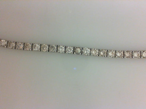 14K WG 56 RD DIA 4.11CTTW4 PRONG BRACELET