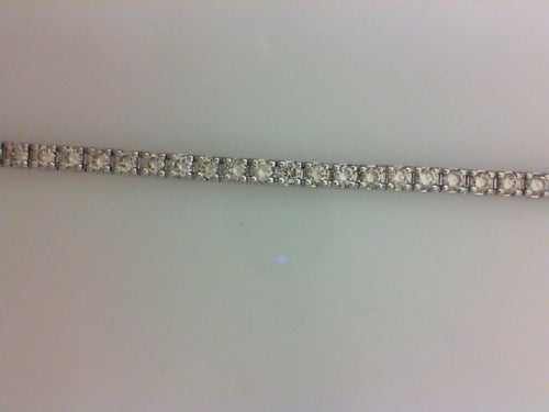 4.91CTTW RD DIA WG DIAMOND TENNIS BRACELET 48 diamonds