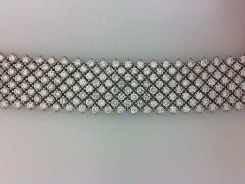 18KT WG 360 RD DIA 15.08CTTW BRACELET