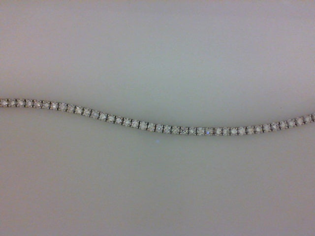 14K WG 62 RD DIA 3.31CTTW PRONG SET DIA TENNIS BRACELET