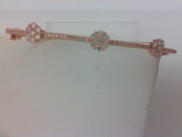 14KT RG .55CTTW 73RD DIA BANGLE