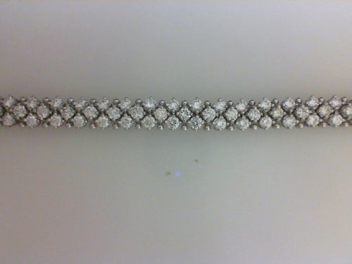 18KT WG 6.07CTTW 111 RD DIA BRACELET