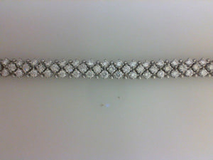 18KT WG 6.07CTTW 111 RD DIA BRACELET