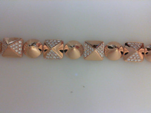 18KT RG 2.01CTTW 160RD DIA BRACELET
