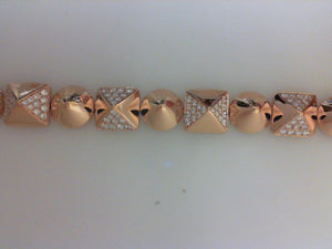 18KT RG 2.01CTTW 160RD DIA BRACELET