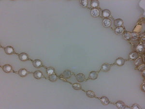 14KT YG CZ NECKLACE  50"