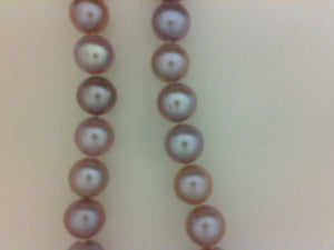 FW 8 1/2X8 MM "AAA" 18" PEARL PURPLE NECKLACE