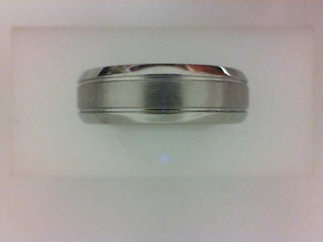 COBALT PRIME BAND W SATIN CTR W BEVELED EDGE