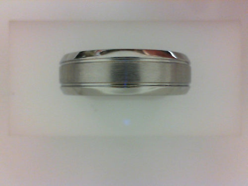 COBALT PRIME BAND W SATIN CTR W BEVELED EDGE