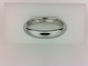 COBALT PRIME DOME BAND W BRIGHT FINISH SZ10 4MM