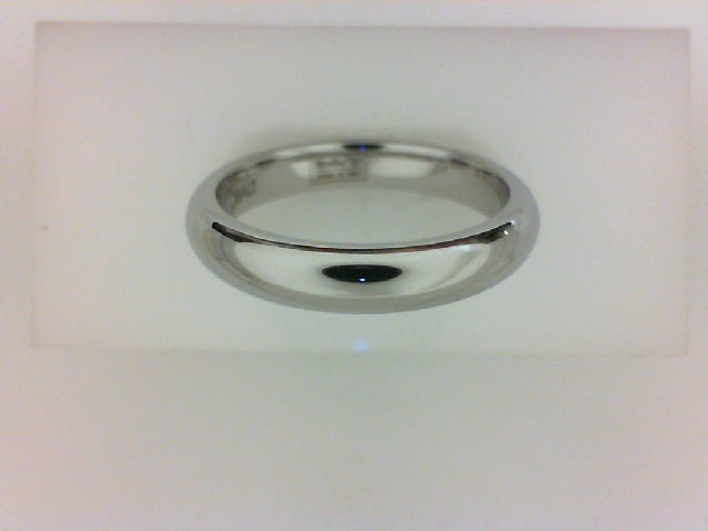 COBALT PRIME DOME BAND W BRIGHT FINISH SZ10 4MM