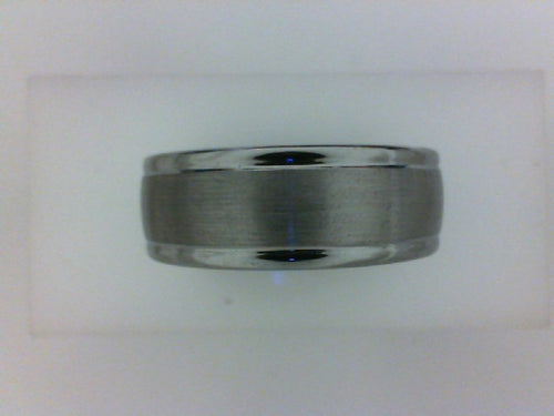 TUNGSTEN 8MM SATIN CENTER W POL EDGES