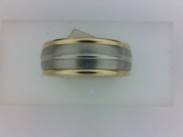 14KT TT WITH SATIN CENTER