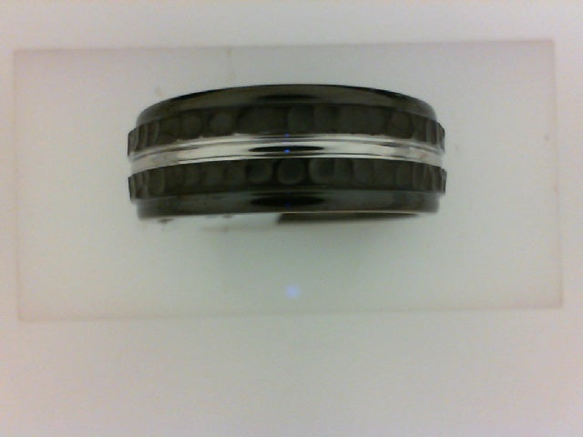 cobalt -blk 8mm hammered ctr
