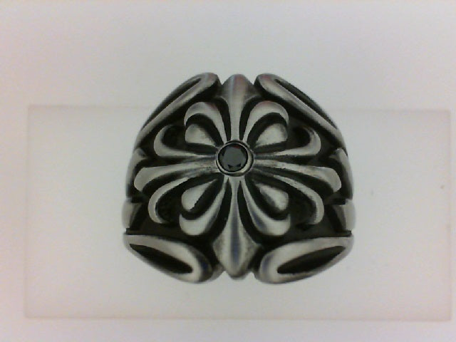 COBALT 17MM .06CT BLK DIA CROWN CREST