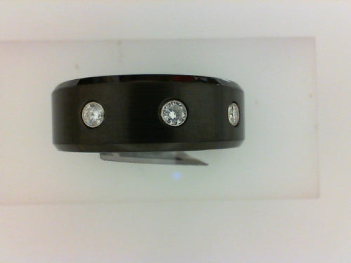 COBALT BLK  8MM 3 DIA .24CTTW