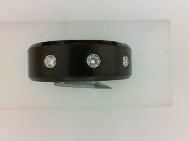 COBALT BLK  8MM 3 DIA .24CTTW