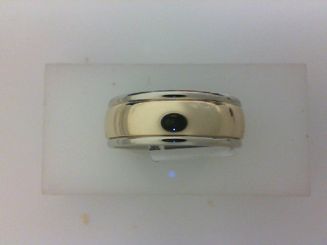 14KT TT 8MM HIGH POLISH BAND