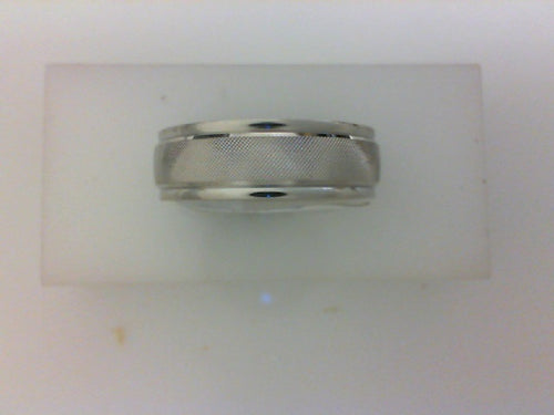 14KT 7MM POL RD EDGE WITH FLORENTINE CENTER