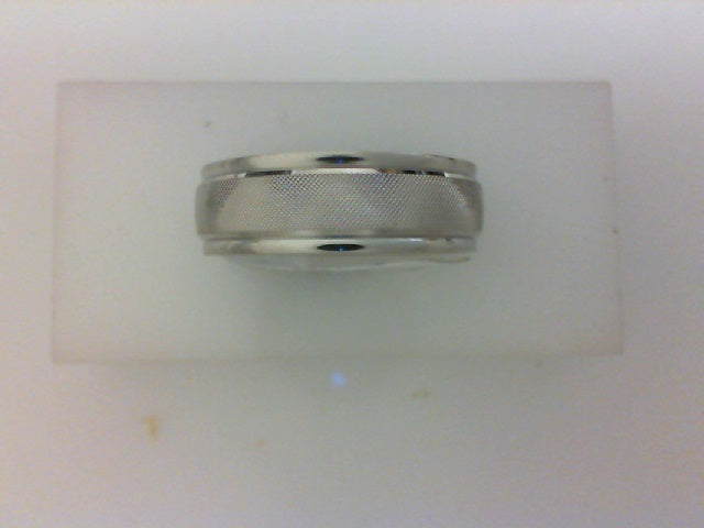 14KT 7MM POL RD EDGE WITH FLORENTINE CENTER
