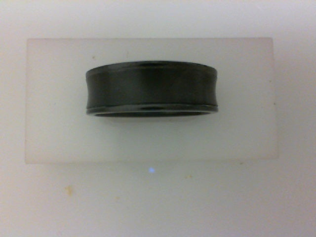 BLACK TI 5MM CONCAVE BAND WITH POL EDGE
