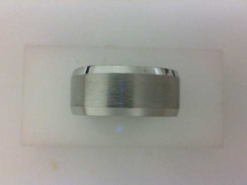 COBALT CHROME 9MM SQ BRUSHED WIDE CENTER WITH POLISHED EDGES