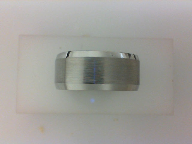 COBALT CHROME 9MM SQ BRUSHED WIDE CENTER WITH POLISHED EDGES