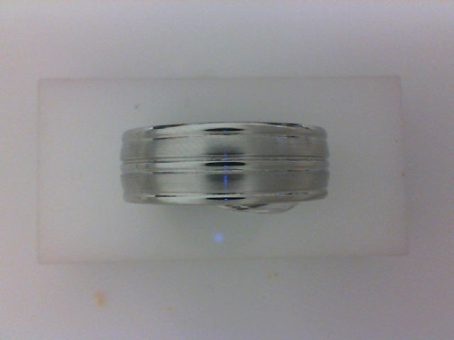 COBALT CHROME 8MM RIBBED W POL EDGE & CENTER