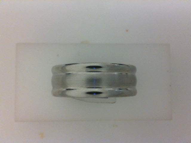 COBALT CHROME 8MM ROUNDED POLISHED EDGES BRUSHED CENTER