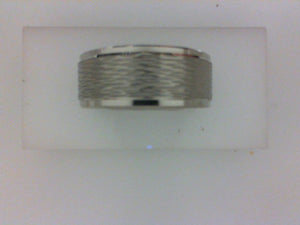 9MM 14KT WG POL BEVELED EDGE HORIZONTAL BARK